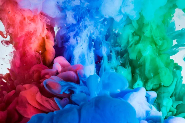 Colors Ink Mixing Water — Stock Photo, Image