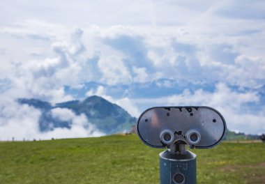 İsviçre Alpleri görünümüne Rigi Kulm İsviçre'den