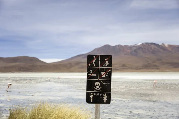 Laguna Hedionda Andyjskiego Altiplano Boliwii — Zdjęcie stockowe