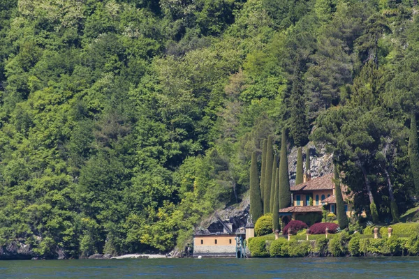 Vista Ciudad Lenno Lago Como Italia — Foto de Stock