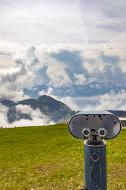 İsviçre Alpleri görünümüne Rigi Kulm İsviçre'den