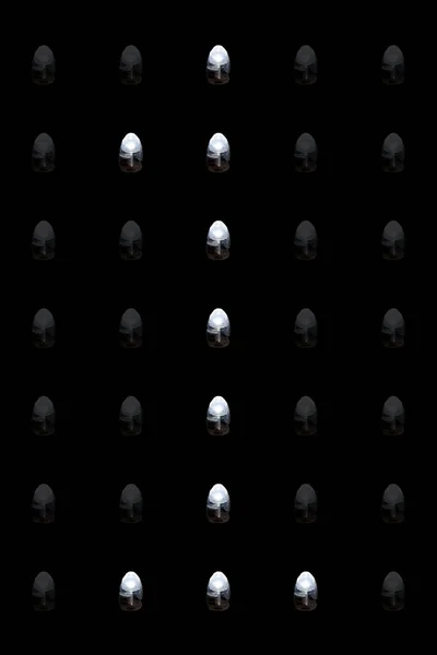Closeup Των Φωτεινών Οδηγήσεων Φως Αριθμός — Φωτογραφία Αρχείου