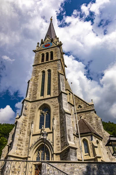 Vaduzer Kathedrale Des Heiligen Florin Liechtenstein — Stockfoto