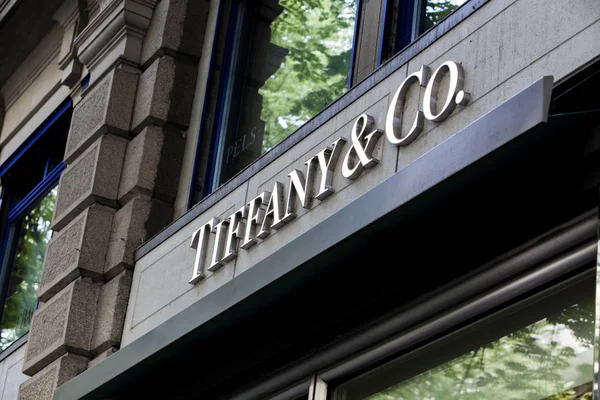 Zürich Zwitserland Mei 2018 Detail Van Tiffany Shop Zurich Zwitserland — Stockfoto