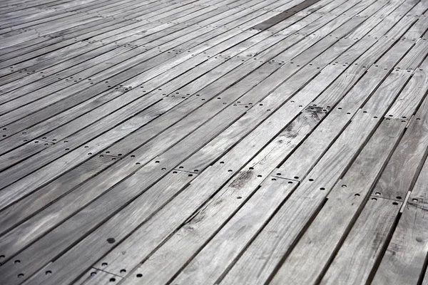 Zbliżenie Szczegółu Perspektywy Drewniane Boardwalk — Zdjęcie stockowe