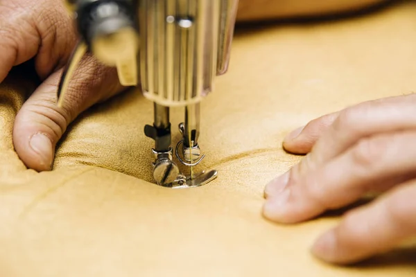 Close Weergave Naaimachine Van Bekleding — Stockfoto