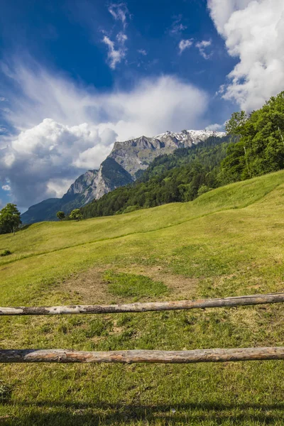 Maienfeld Sviçre Sviçre Alpleri Raetikon Manzaraya — Stok fotoğraf