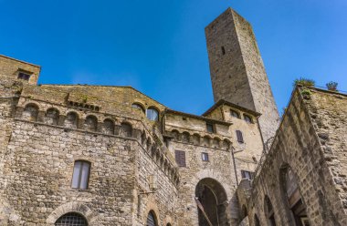 Görüntülemek, eski şehir, San Gimignano Toskana, İtalya.
