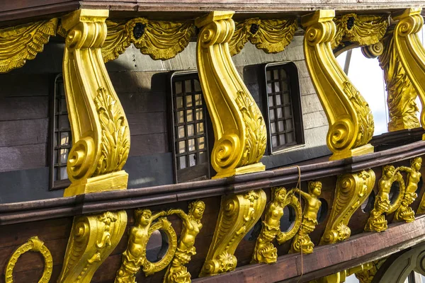 Genua Italien Mars 2018 Galleon Neptun Porto Antico Genua Italien — Stockfoto