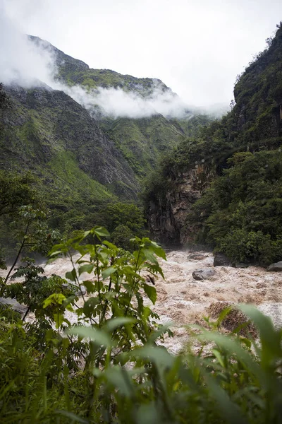 Részlet Urubamba Folyó Peruban — Stock Fotó