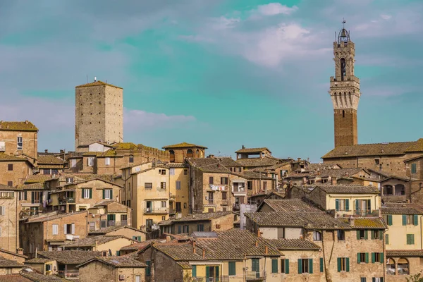 Aerial View Town Siena Italy — Stock Photo, Image