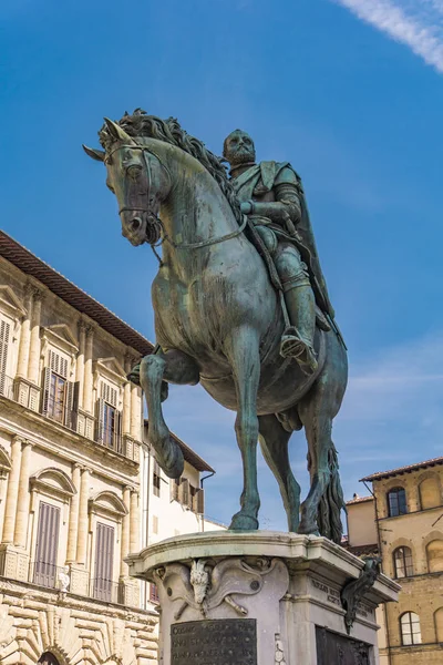 Paardensport Monument Van Cosimo Florence Italië — Stockfoto