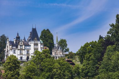 Kasaba Hertenstein Dört Kanton Gölü, İsviçre, görüntüleme