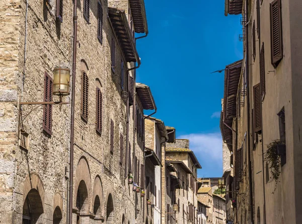 View Old Town San Gimignano Tuscany Italy — Stock Photo, Image