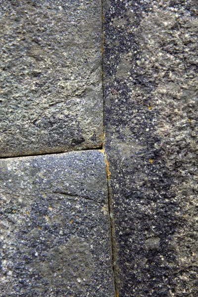 Närbild Detalj Den Gamla Stenmuren — Stockfoto