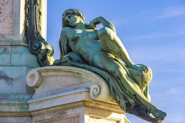 Detail Van Het Standbeeld Van David Van Michelangelo Piazza Michelangelo — Stockfoto