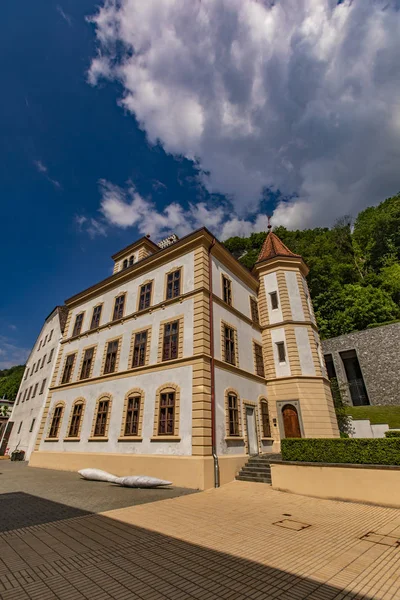 Pohled Lichtenštejnsko Národního Archivu Destinaci Vaduz — Stock fotografie