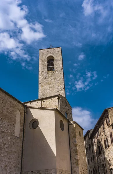 Nézd Régi San Gimignano Városa Toszkánában Olaszország — Stock Fotó