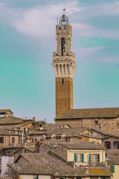 Vista Aérea Ciudad Siena Italia — Foto de Stock