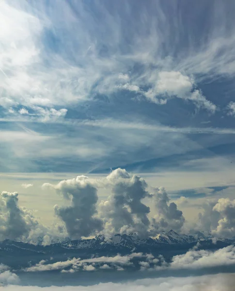 Альпійські Панорама Rigi Kulm Кантону Швіц Центральної Швейцарії — стокове фото