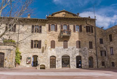 Görüntülemek, eski şehir, San Gimignano Toskana, İtalya