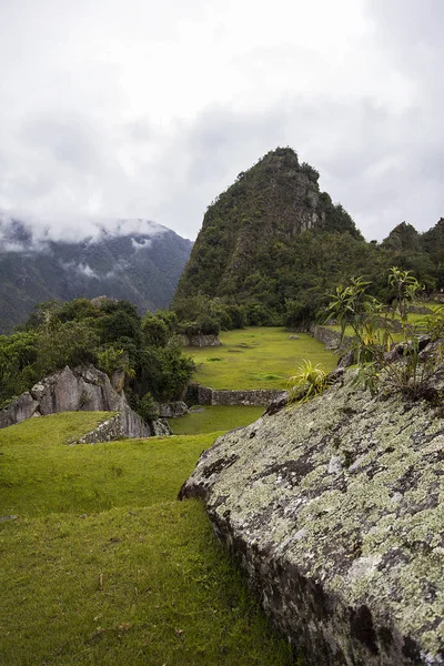 Vadonban Ezen Környéken Perui Machu Picchu Inka Citadella Részlete — Stock Fotó