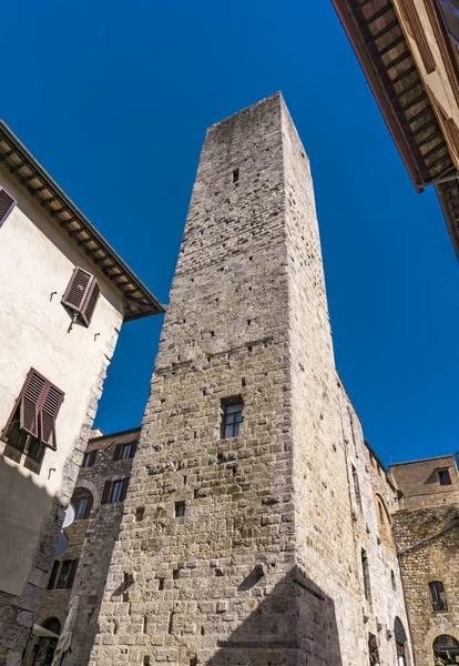 Vista Para Cidade Velha San Gimignano Toscana Itália — Fotografia de Stock