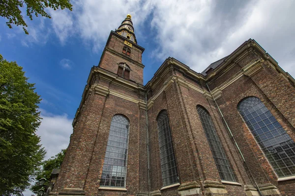 在我们的救世主教会的看法从哥本哈根 — 图库照片