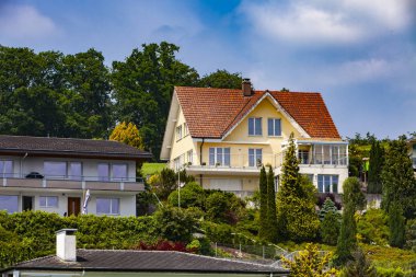Kasaba Hertenstein Dört Kanton Gölü, İsviçre, görüntüleme