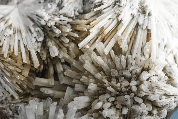 Primo Piano Vista Minerale Zeolite Scolecite — Foto Stock