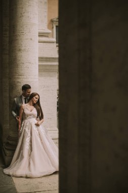 Genç düğün iki sonra Vatikan, Roma, İtalya