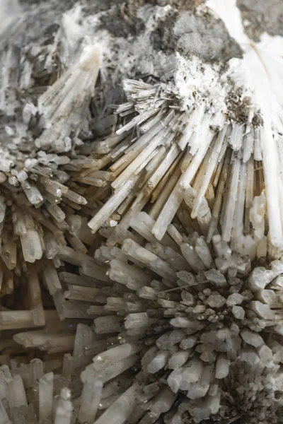 Zeolit Scolecite Mineral Closeup Manzaraya — Stok fotoğraf