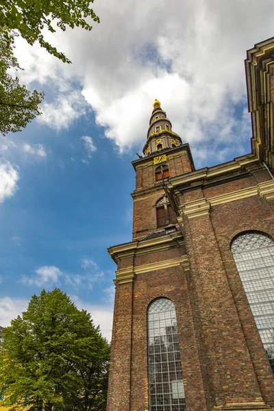 Blick Auf Die Kirche Unseres Erlösers Aus Kopenhagen Dänemark — Stockfoto