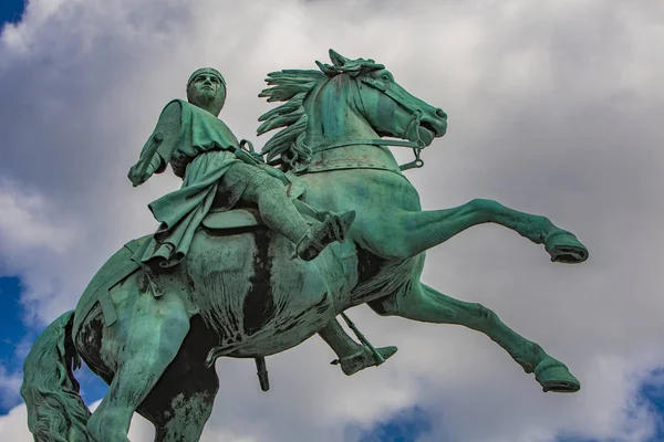 Blick Auf Die Statue Des Stadtgründers Bischof Absalon Kopenhagen Dänemark — Stockfoto