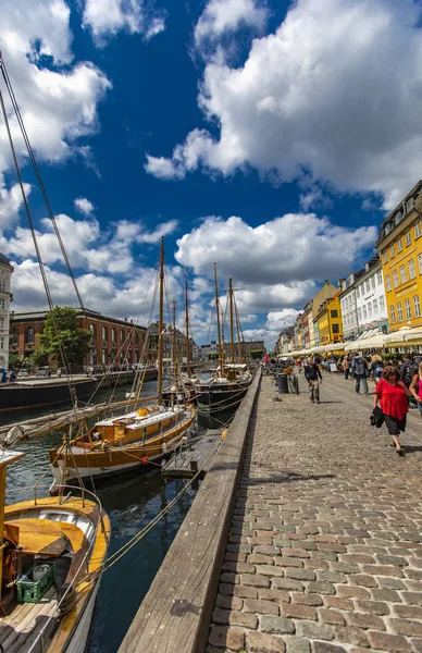 Copenhagen Denmark June 2018 Detail Nyhavn Copenhagen Denmark Nyhavn 17Th — Stock Photo, Image