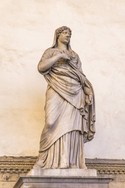 Statue Sabine woman in Loggia dei Lanzi in Florence, Italy clipart