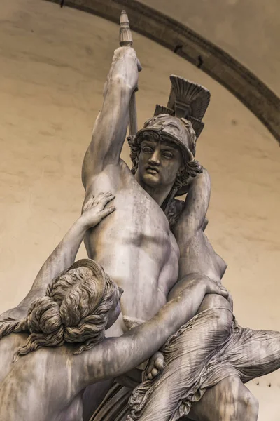 Statue Rape Polyxena Made Pio Fedi 1865 Loggia Dei Lanzi — Stock Photo, Image
