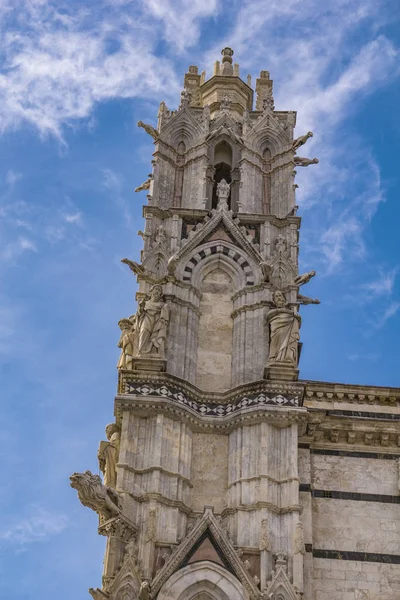 Vista Perto Catedral Siena Itália — Fotografia de Stock