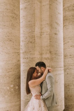 Genç düğün iki sonra Vatikan, Roma, İtalya