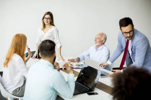 Group Business People Working Modern Office — Stock Photo, Image