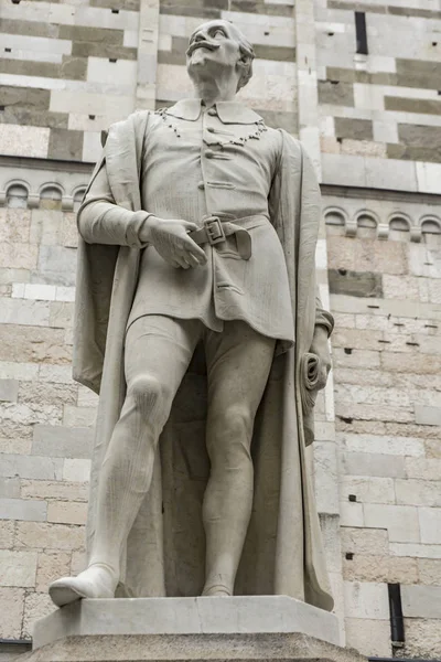 Standbeeld Van Italiaanse Dichter Alessandro Tassoni Modena Italië Gemaakt Door — Stockfoto