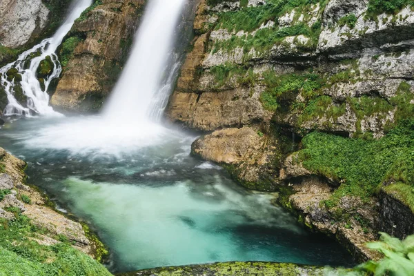 Bohinj 슬로베니아에서 Savica 폭포의 — 스톡 사진