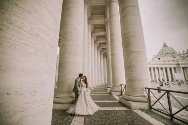 Genç düğün iki sonra Vatikan, Roma, İtalya