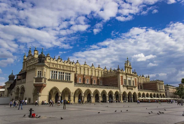 Krakow Poland June 2018 Unidentified People Main Square Krakow Poland — Stock Photo, Image