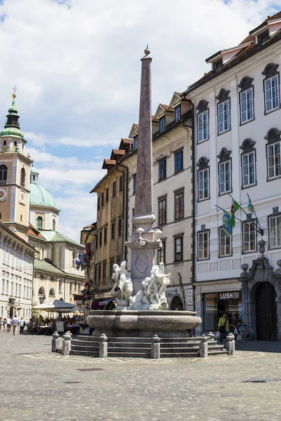 Ljubljana Slowenien Juni 2018 Blick Auf Die Straße Ljubljana Slowenien — Stockfoto