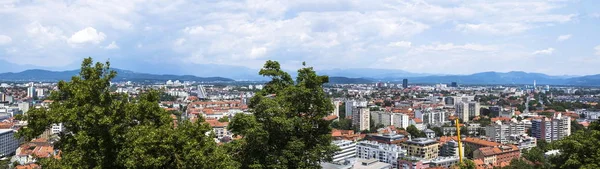 Bekijken Van Skyline Van Ljubljana Slovenië — Stockfoto