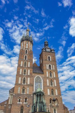 Krakow, Polonya Saint Mary Bazilikası dış