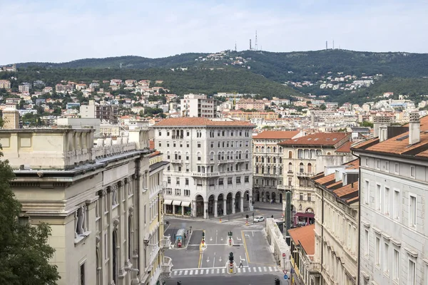 Trieste Italien Juli 2018 Visa Gatan Trieste Italien Trieste Huvudstad — Stockfoto