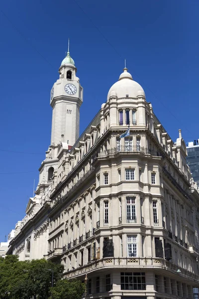 Városépítő Jogalkotó Óratorony Látható Montserrat Kerület Buenos Aires Arrgentina — Stock Fotó