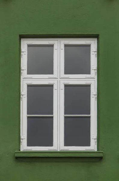 Ventana Fachada Colorida Del Puerto Nyhavn Copenhague Dinamarca —  Fotos de Stock